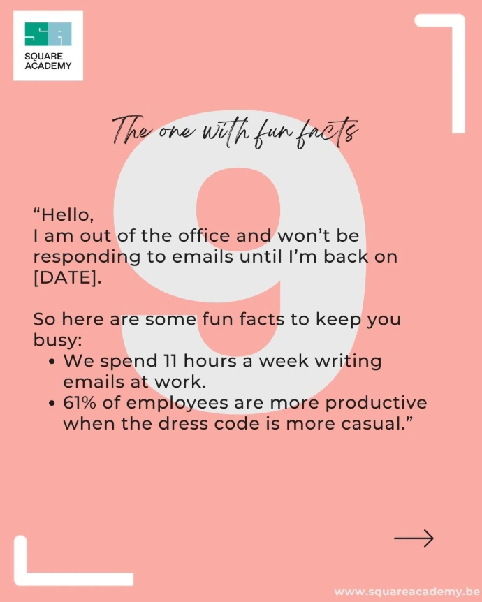 The one with fun facts