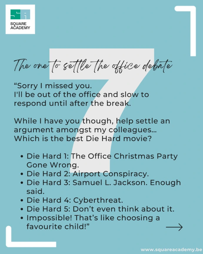The one to settle the office debate